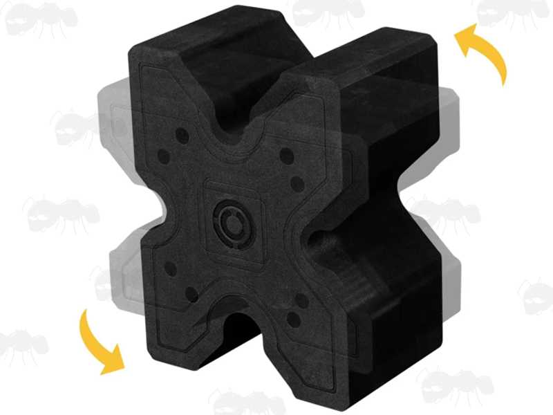 Black EVA Foam Gun Barrel X-Block Shooting Rest