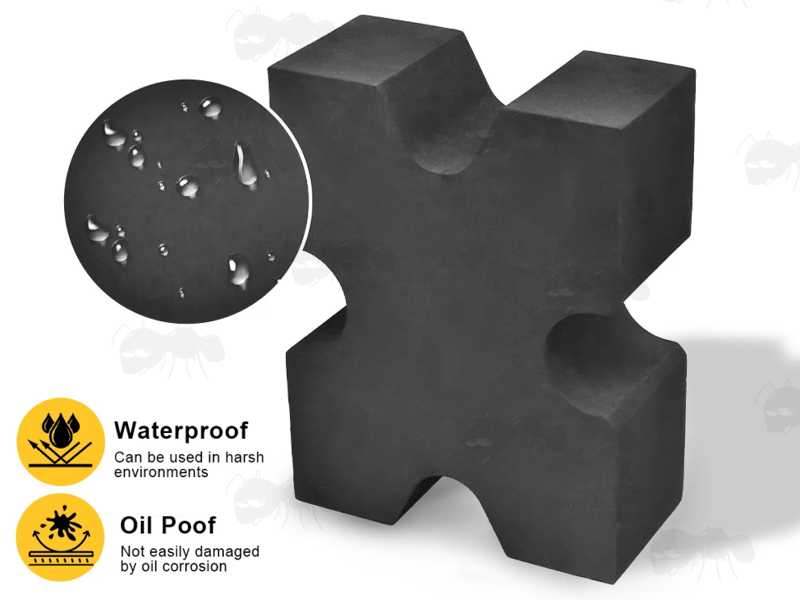 Black EVA Foam Gun Barrel X-Block Shooting Rest