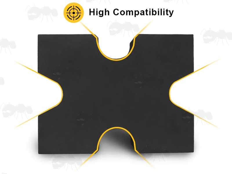 Black EVA Foam Gun Barrel X-Block Shooting Rest