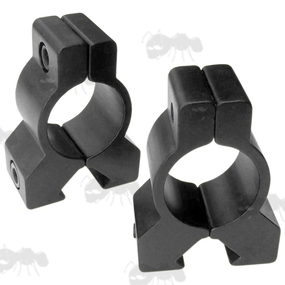 Pair of Vertical Split Dovetail Rail 19mm Scope Rings