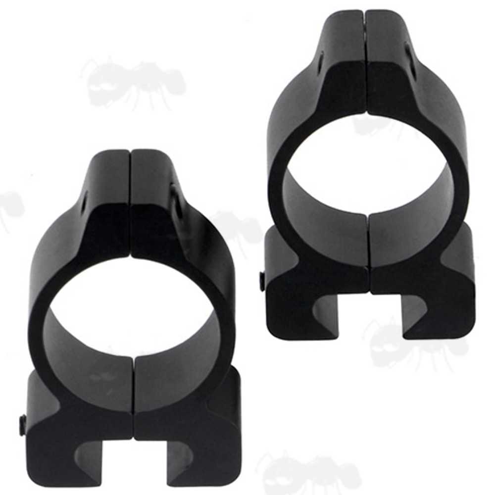 Pair of Vertical Split Dovetail Rail Low-Profile 25mm Scope Rings