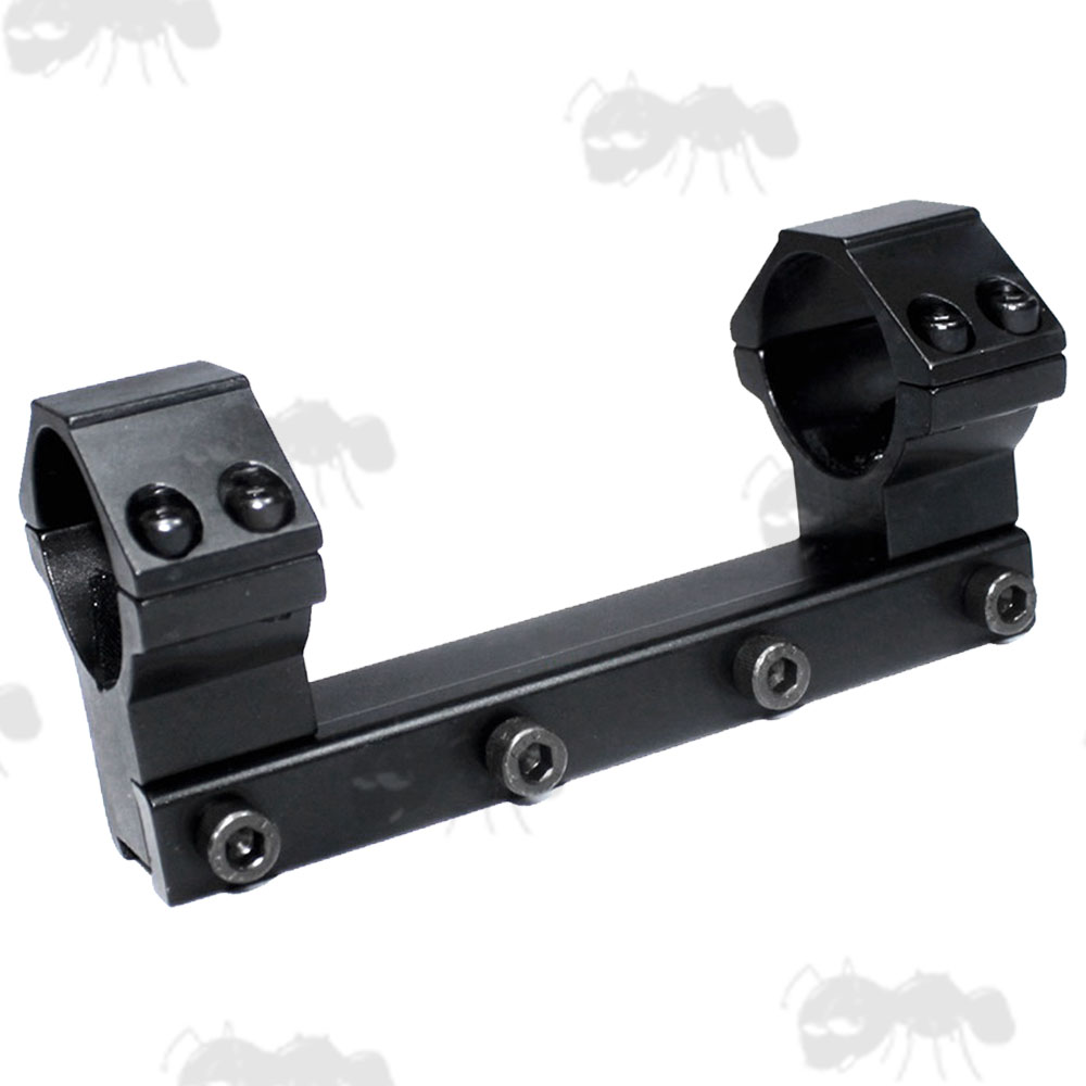 Long Base, One Piece, High Profile 30mm Scope Ring Mounts with Flat Tops