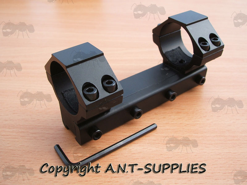 Long Base, One Piece, Low-Profile 30mm Scope Ring Mounts for Dovetail Rails with Flat Tops