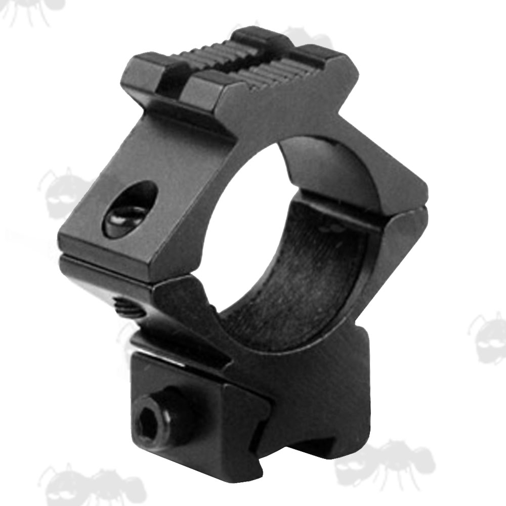 Dovetail Scope Rings with Weaver Accessory Rails Torches & Lasers