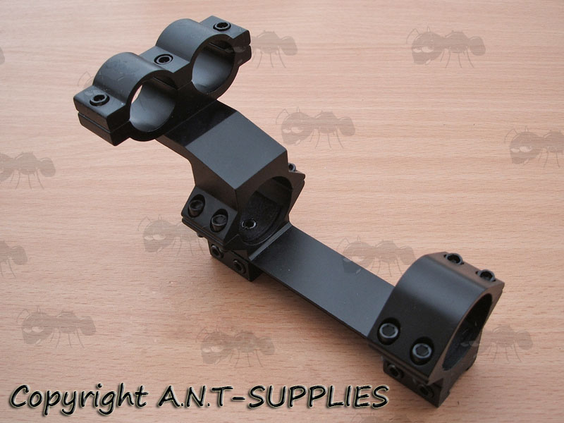 Long Base, One Piece, Low-Profile 25mm Scope Ring Mounts for Dovetail Rails with Figure of Eight Laser Mount Head