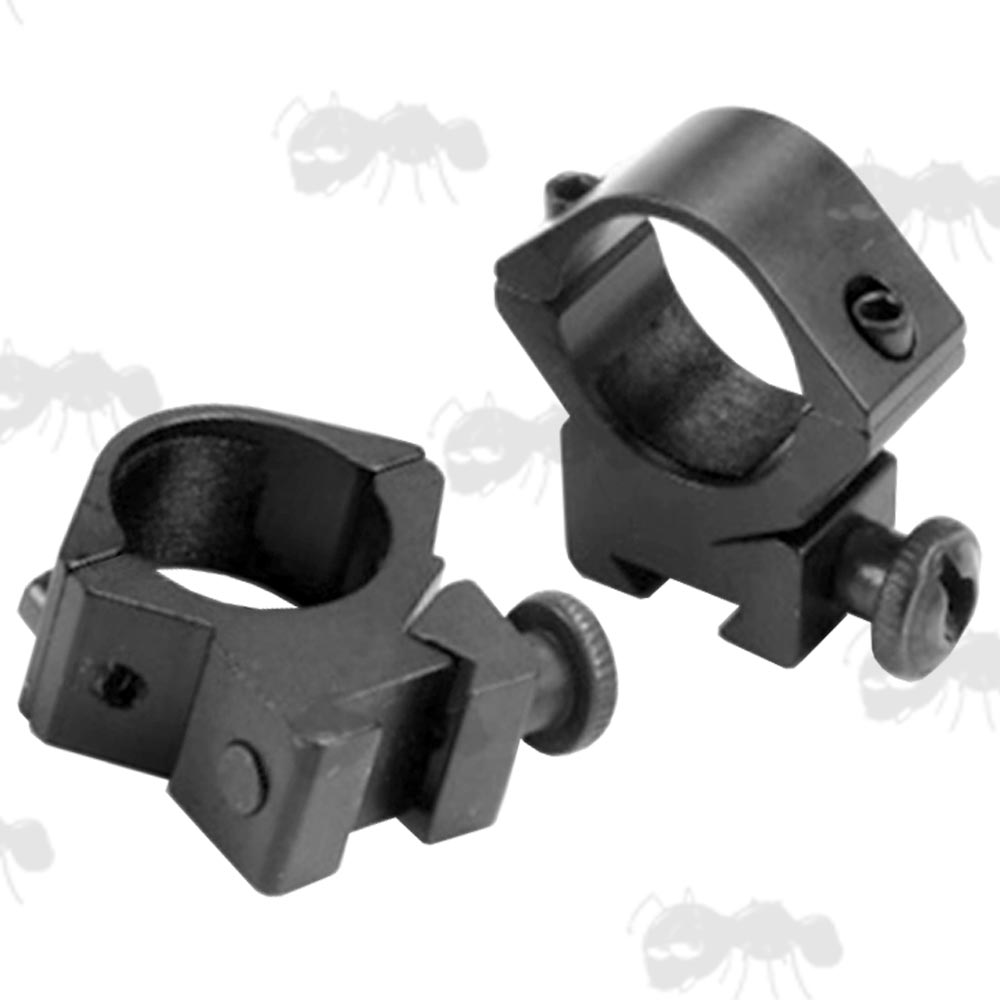 QuickDetach Thumbscew Dovetail Rail Scope Ring Mounts Quick Fitting