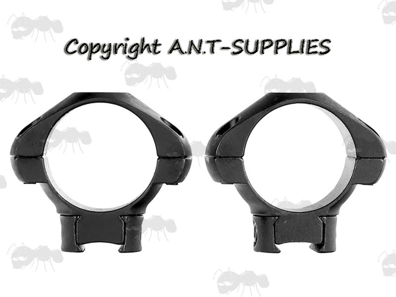 Pair of Steel Low Profile Dovetail Rail 25mm Scope Rings