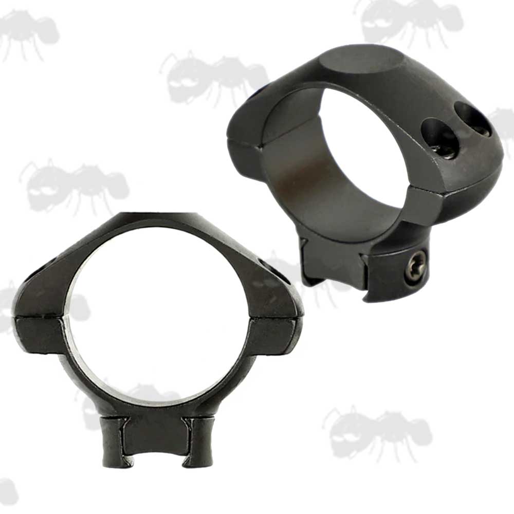 Pair of Steel Low Profile Dovetail Rail 30mm Scope Rings