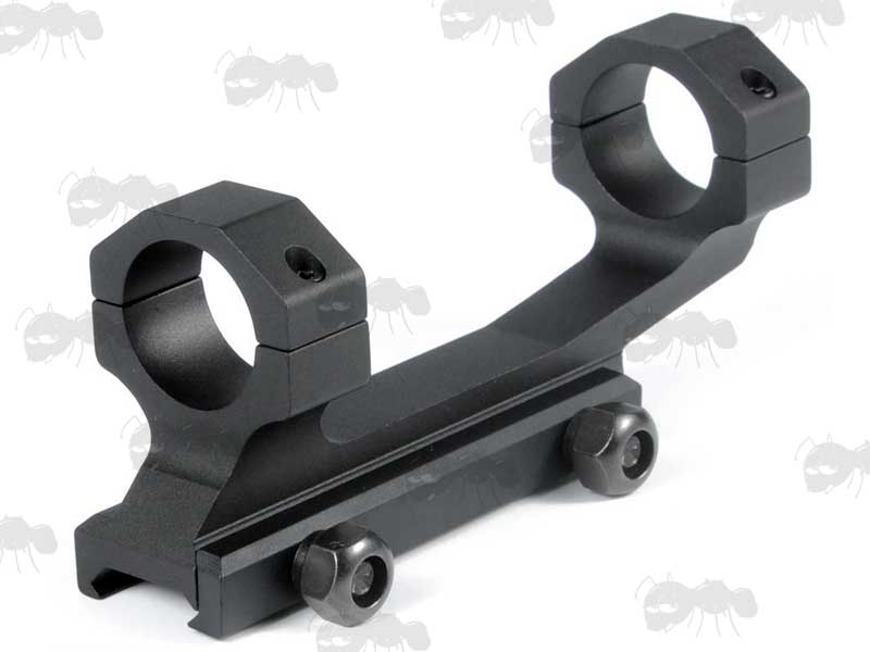 Short Length AR-15 OP Offset Picatinny Flat Top Scope Mount With 25mm Rings