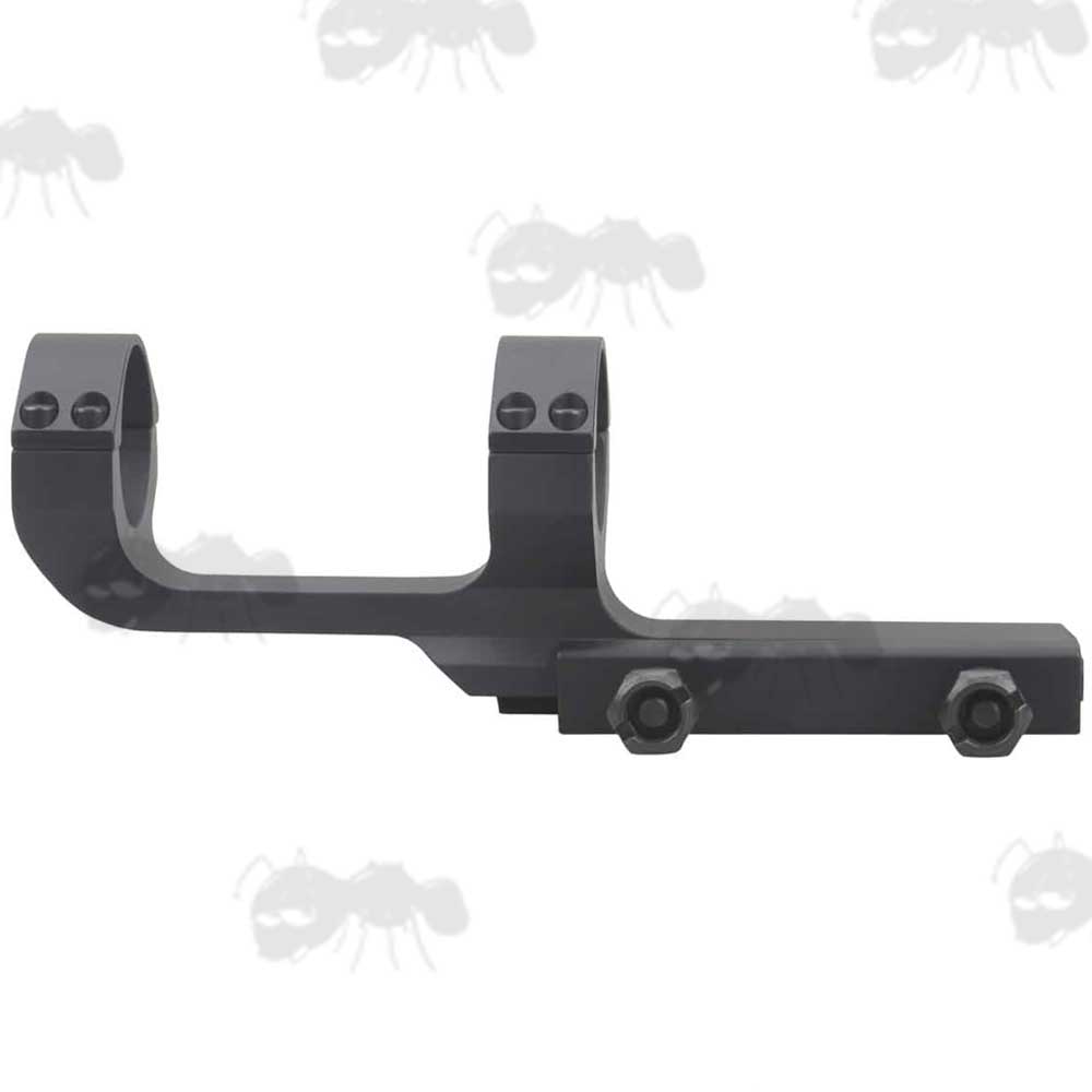 Extra Long Length AR-15 OP Offset Picatinny Flat Top Scope Mount With 30mm Rings