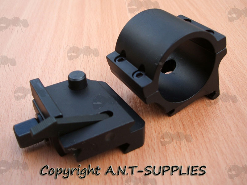 Airsoft Aimpoint Magnifier Sight Twist-Release Mount in the Two Pieces