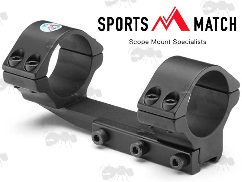 SportsMatch UK One Piece 9-11mm Dovetail Rail Fitting, Forward Reach, Medium-Profile 30mm Diameter Falcon Titan Rifle Scope Mount OP44