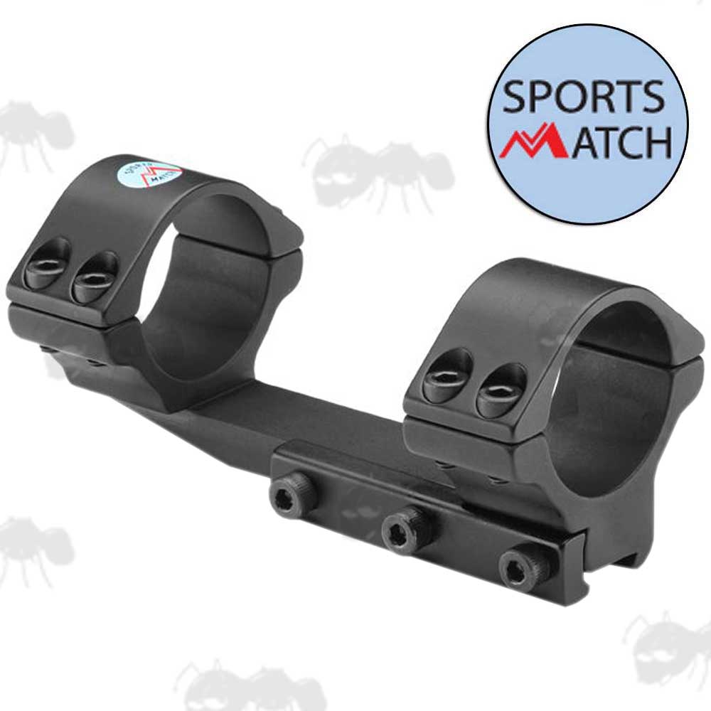 SportsMatch UK One Piece 9-11mm Dovetail Rail Fitting, Forward Reach, Medium-Profile 30mm Diameter Falcon Titan Rifle Scope Mount OP44