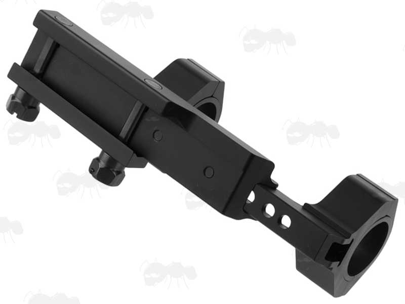 Base View of The One Piece Adjustable Length Cantilever 30mm Scope Ring Mount for Weaver / Picatinny Rails