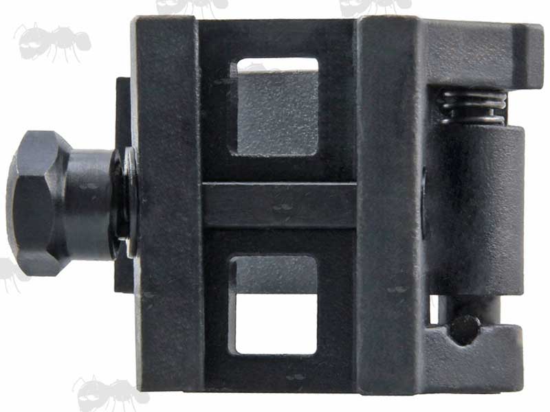 Base View Of The Steel Weaver / Picatinny Flip To The Side Magnifier Mount