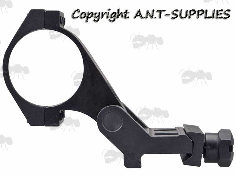 Flipped Open View of The Steel Weaver / Picatinny Flip To The Side Magnifier Mount