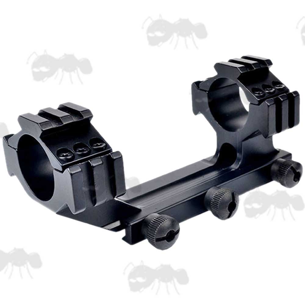 One Piece Cantilever Tri-Rail Scope Mount for 20mm Weaver / Picatinny Rails