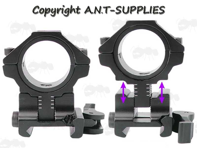 thumbnail image 2 of TACFUN Adjustable Rifle Bipod – 9-12" Center Height, Weaver/Picatinny Mount, 2-Pack 2 of 6