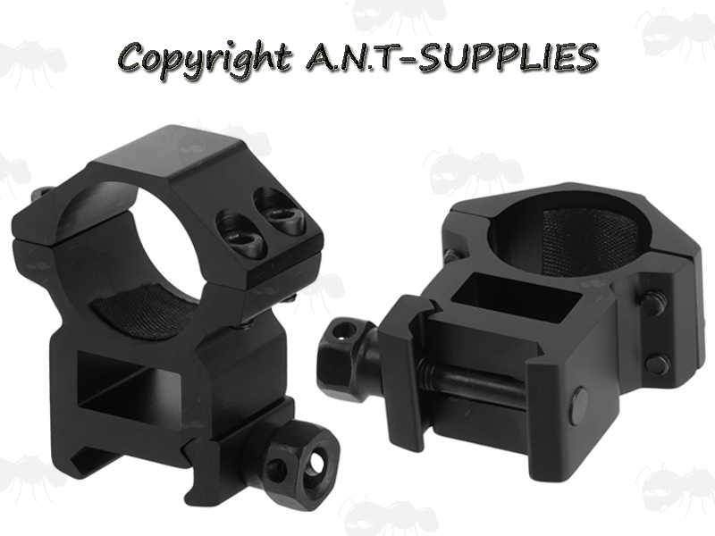High-Profile Double Clamped 25mm Scope Ring for Weaver / Picatinny Rails