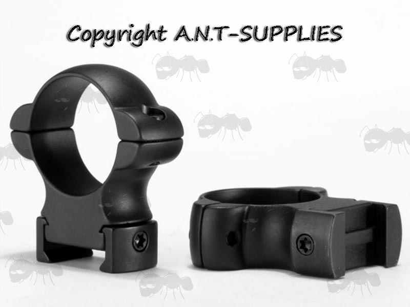 High Profile 30mm Diameter Steel Scope Rings for Weaver Rails