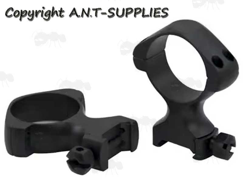 High Profile 34mm Diameter Steel Scope Rings for Weaver Rails