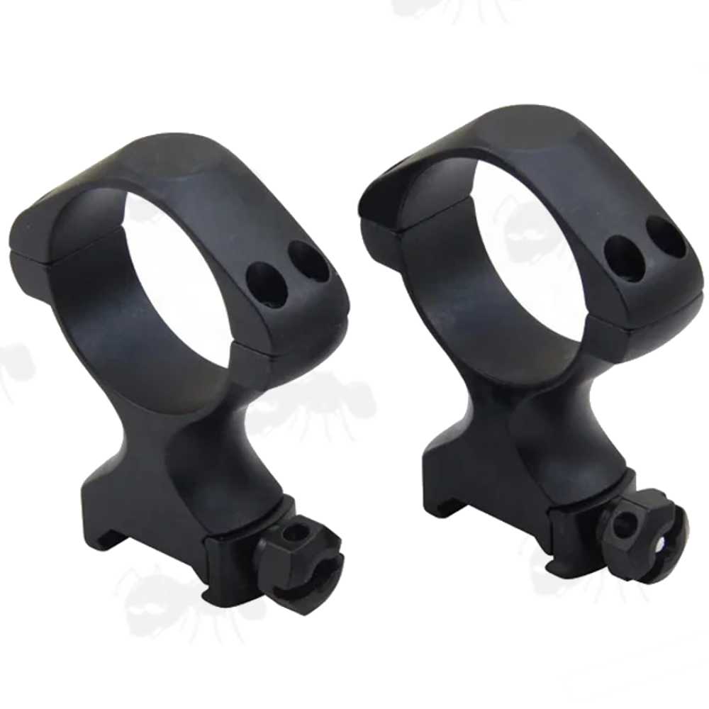 Medium Profile 34mm Diameter Steel Scope Rings for Weaver Rails