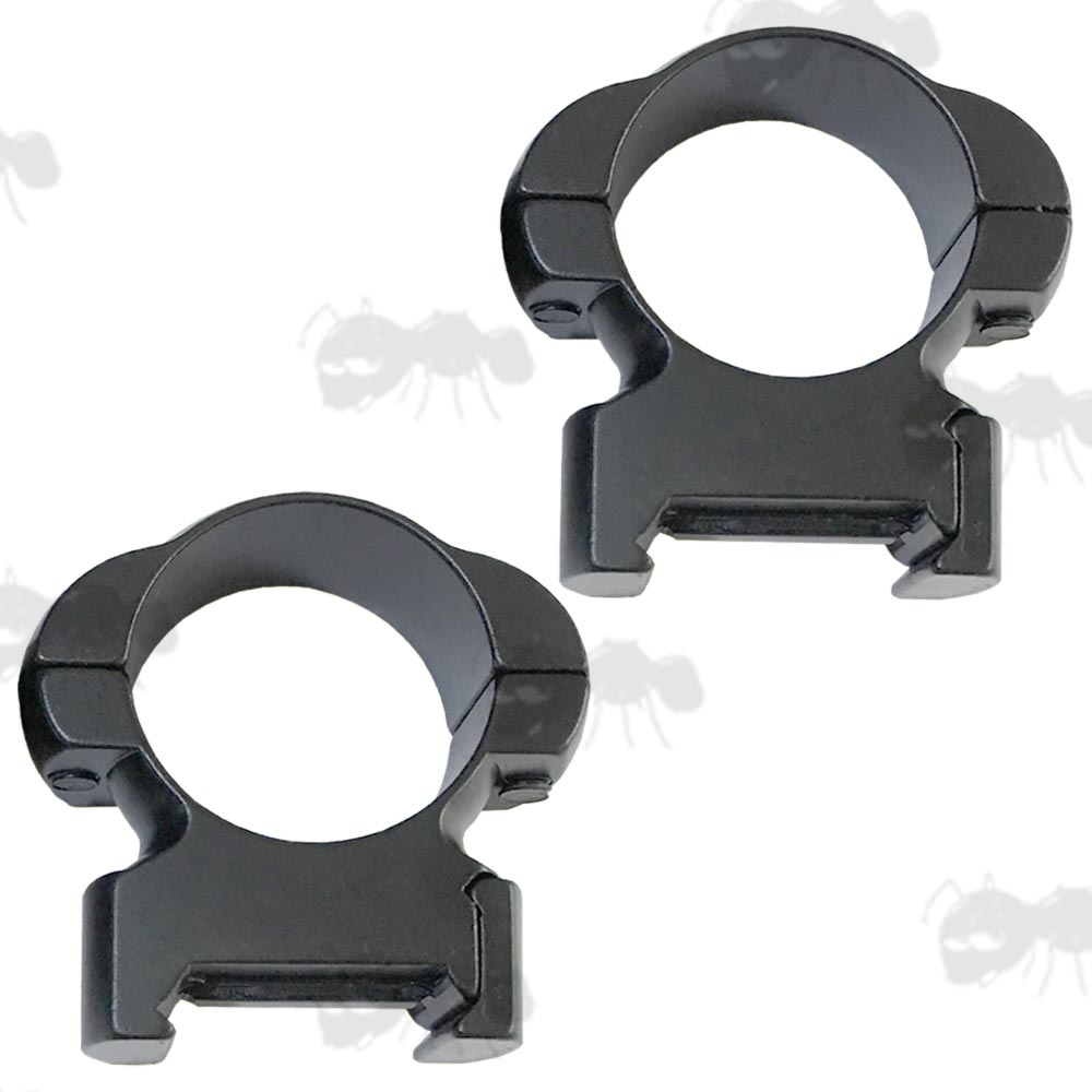 Medium Profile 25mm Diameter Steel Scope Rings for Weaver Rails