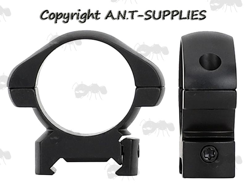 Low Profile 30mm Diameter Steel Scope Rings for Weaver Rails