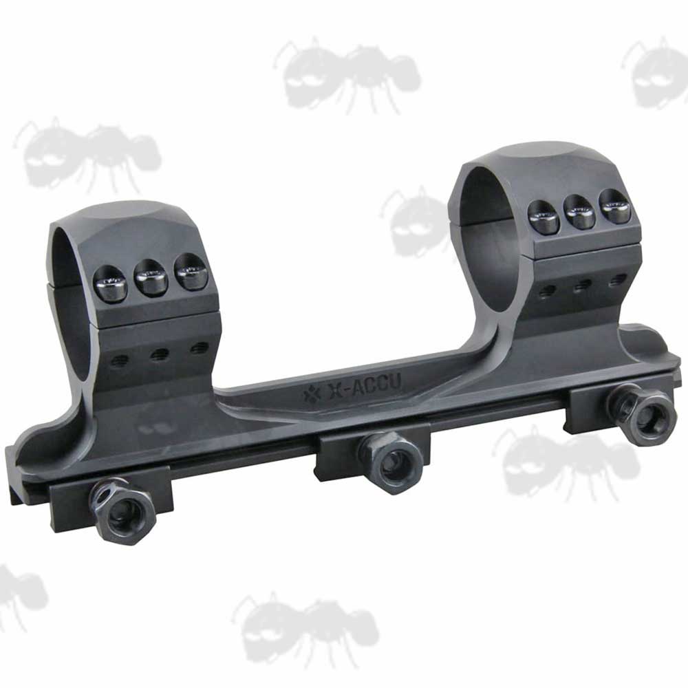 0MOA One Piece High-Profile Tactical X Accu Picatinny 34mm Diameter Scope Rings