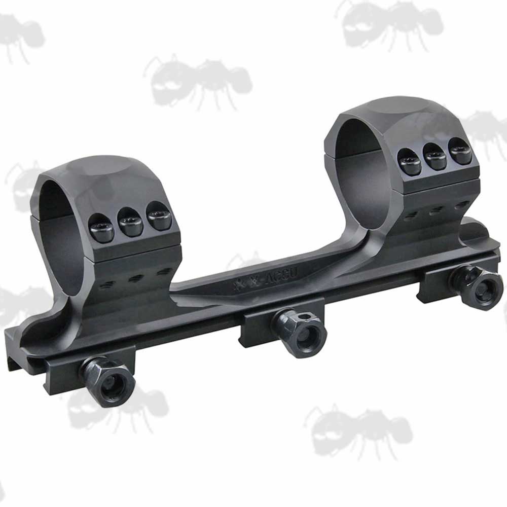 0MOA One Piece Medium-Profile Tactical X Accu Picatinny 34mm Diameter Scope Rings