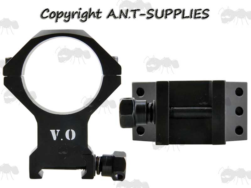 High-Profile Pair of Tactical X Accu Picatinny 35mm Diameter Scope Rings
