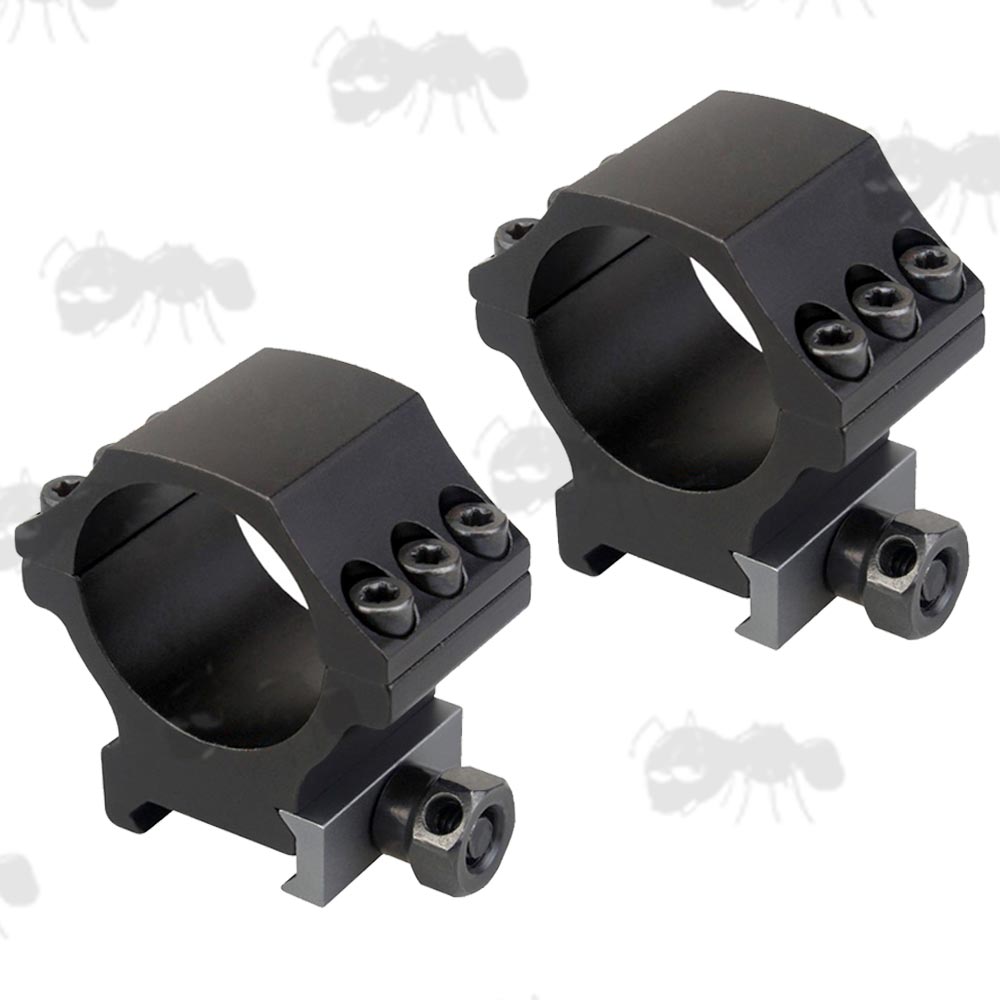 Low-Profile Pair of Tactical X Accu Picatinny 30mm Diameter Scope Rings