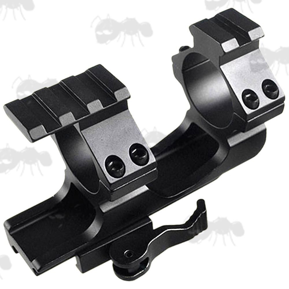 One Piece Scope Mount with Quick Release Throw Levers for Weaver / Picatinny Rails