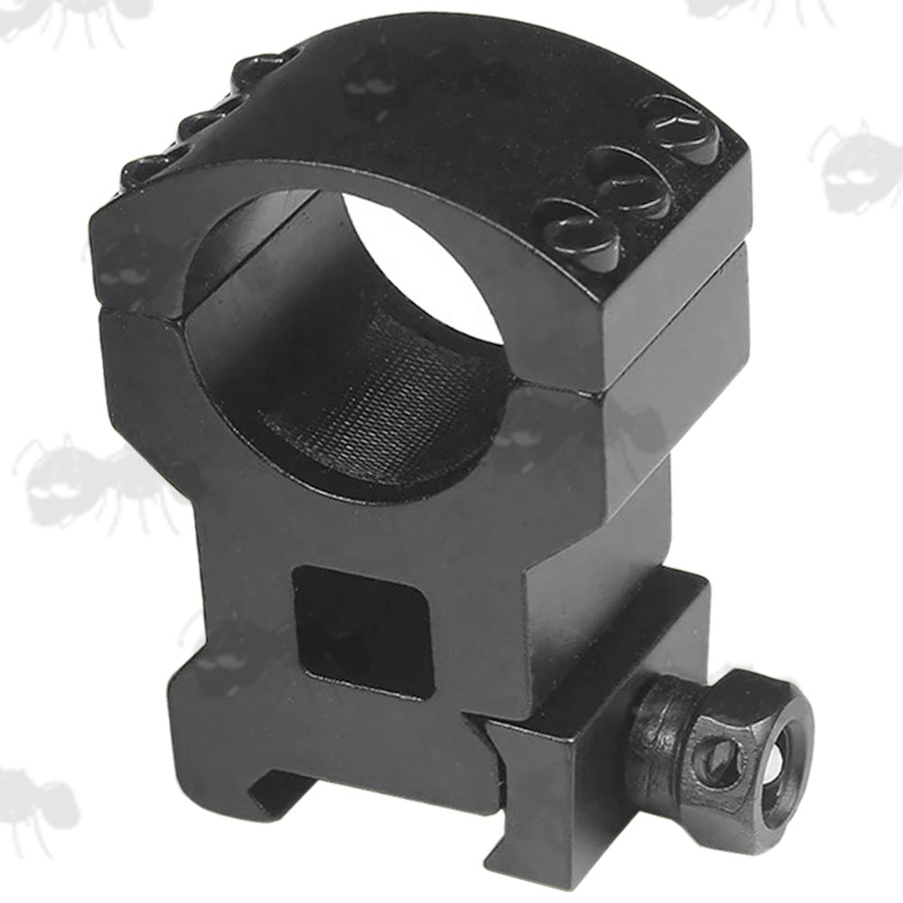 High-Profile, Heavy-Duty Triple Clamped 25mm Scope Ring Mount for Weaver / Picatinny Rails