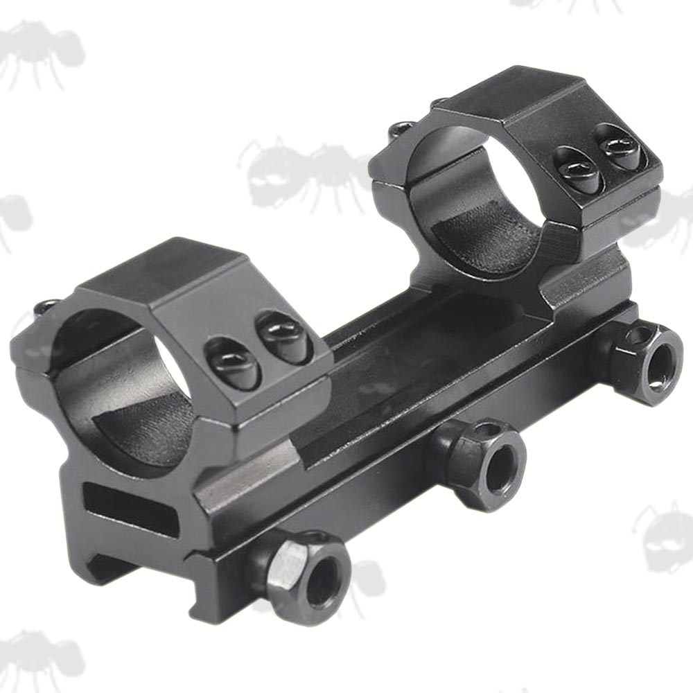 Medium-Profile One Piece Heavy-Duty 25mm Scope Mount for Weaver / Picatinny Rails