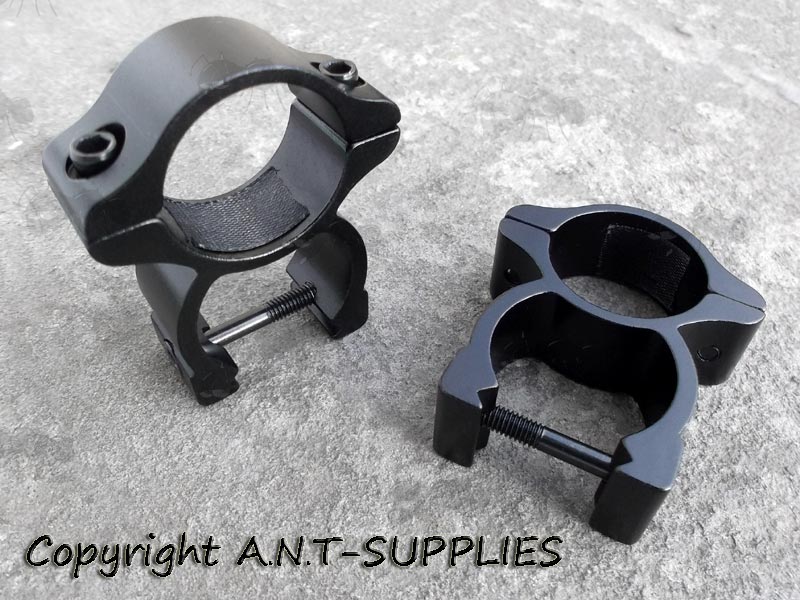 High-Profile Single-Clamped Open Design 25mm Scope Rings for Weaver / Picatinny Rails