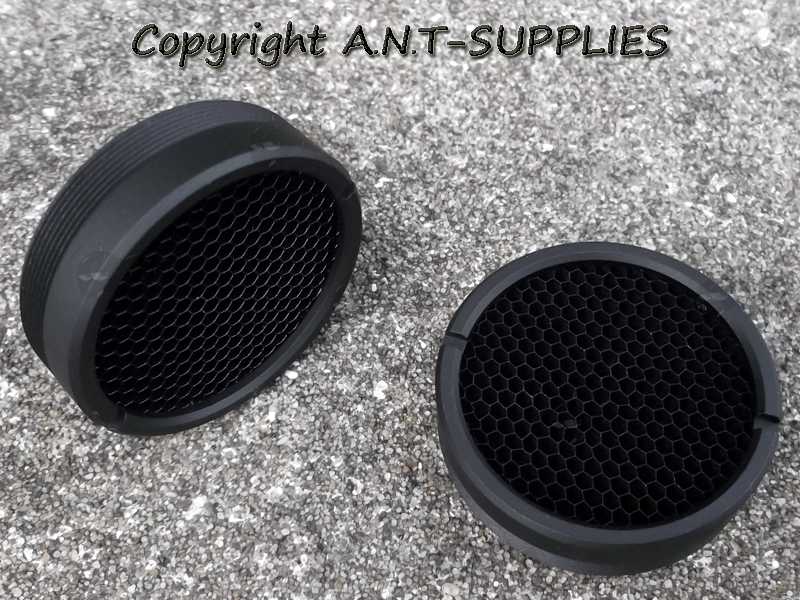 Black Screw-In ARD Killflashes for Airsoft Aimpoint Style Sights