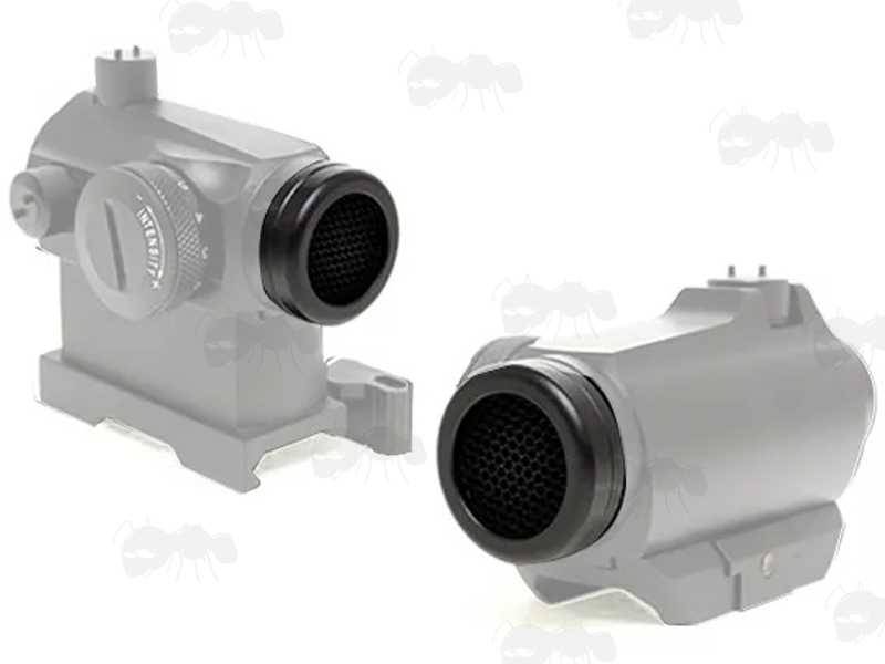 Airsoft T-1 Style Sight Kill Flash Shown Fitted To Sights