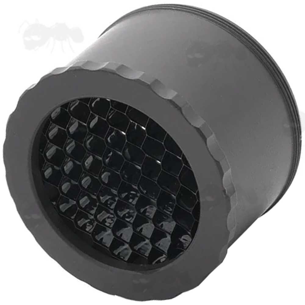 Metal Screw-In Black Airsoft Elcan Scope Sunshade with Killflash