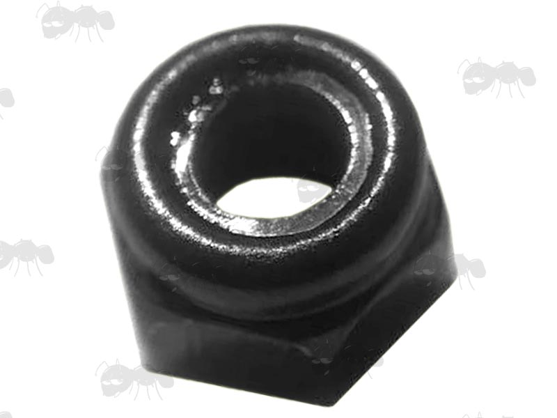 All Black Nylon Insert Hex Shaped Lock Nut with 3mm Thread