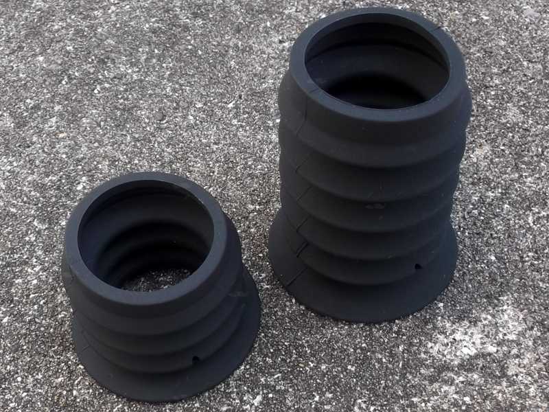 Short and Long PARD Night Vision Scope Black Rubber Concertina Eyepieces