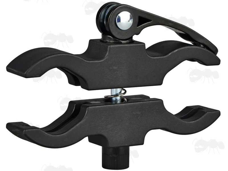 Heavy-Duty ABS Scope Tube Clamp Mount with Quick-Release Throw-Lever