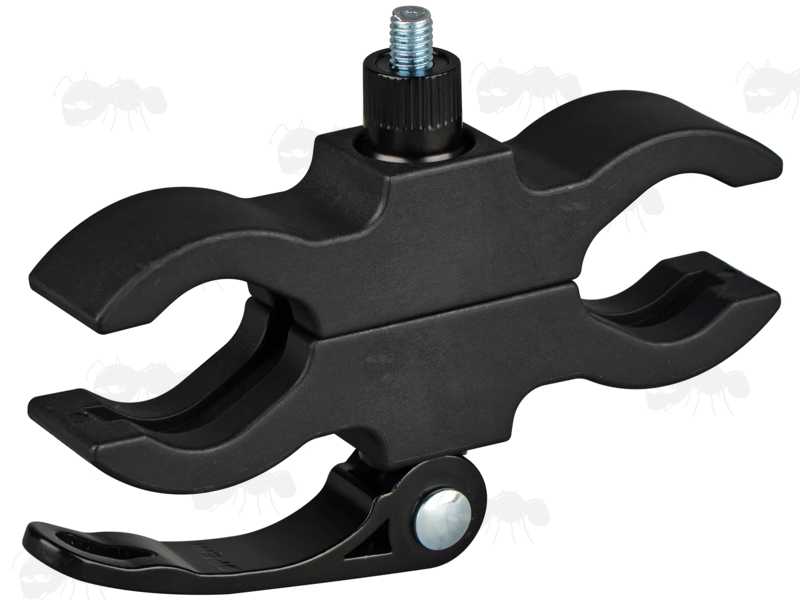 Heavy-Duty ABS Scope Tube Clamp Mount with Quick-Release Throw-Lever