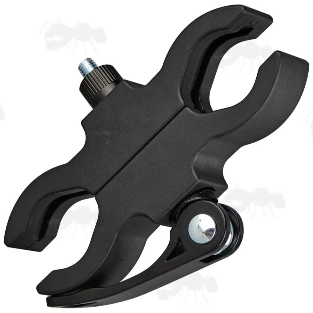 Heavy-Duty ABS Scope Tube Clamp Mount with Quick-Release Throw-Lever