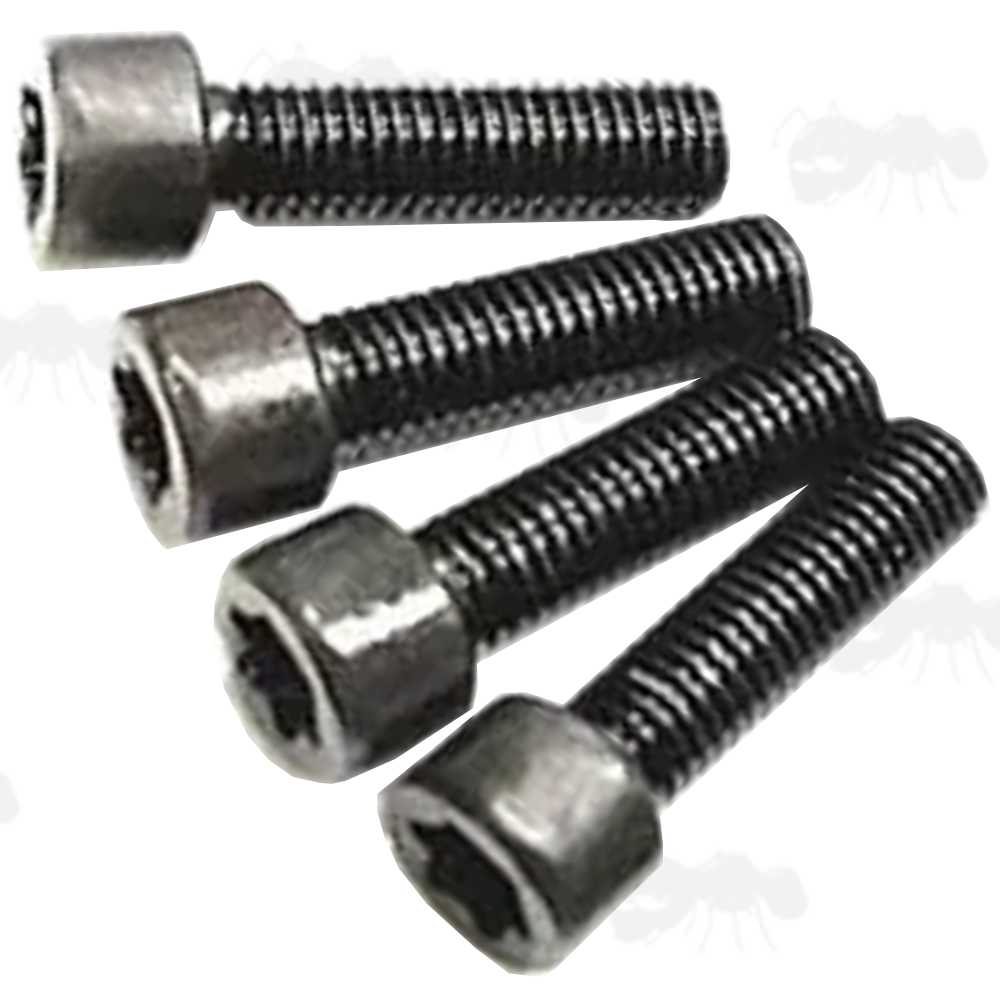 Pack of Four 6-48 Replacement Scope Rail / Mount Screws with T15 Heads