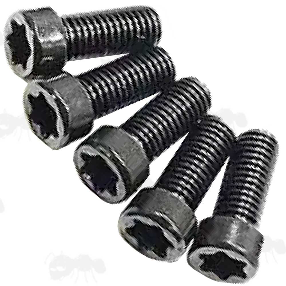 Pack of Four 6-48 Replacement Scope Rail / Mount Screws with T15 Heads