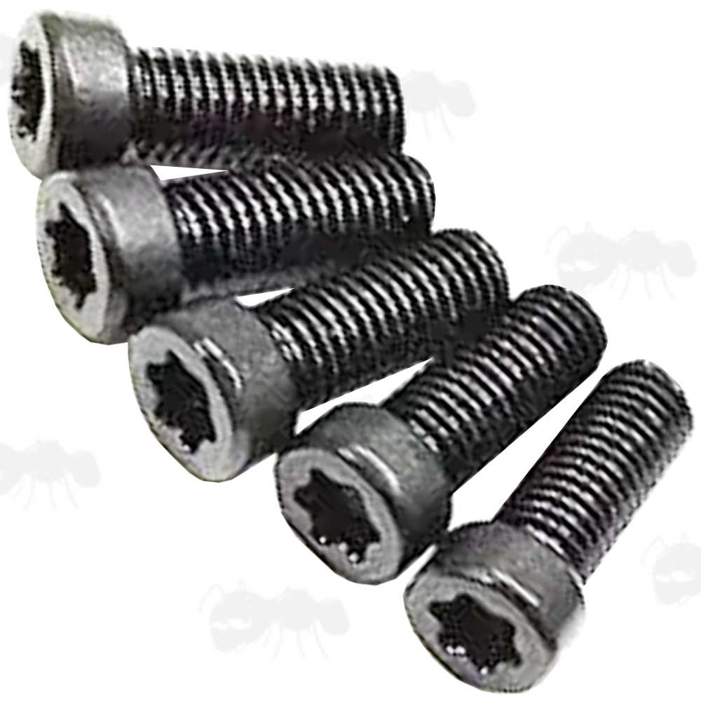 Pack of Four 6-48 Replacement Scope Rail / Mount Screws with T15 Heads