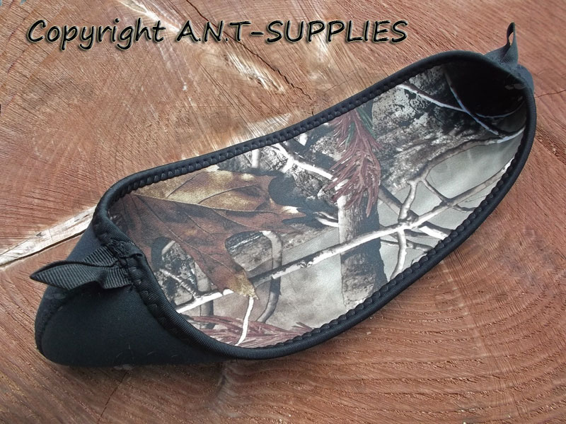 Inside Out View of Camouflage Neoprene Rifle Scope Cover