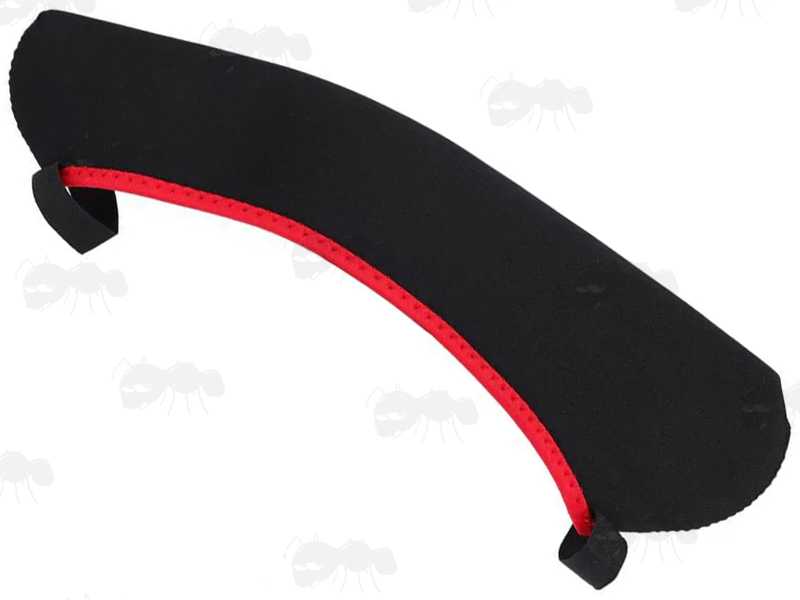 Black Neoprene Rifle Scope Cover with Red Trim