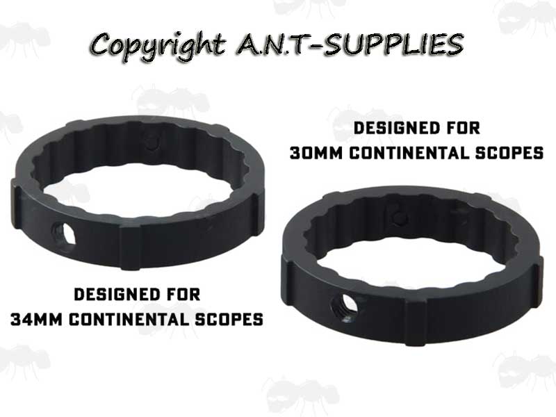 30mm and 34mm Adapters for The Vector Optics Continental Scope Large Side Wheel Adjuster